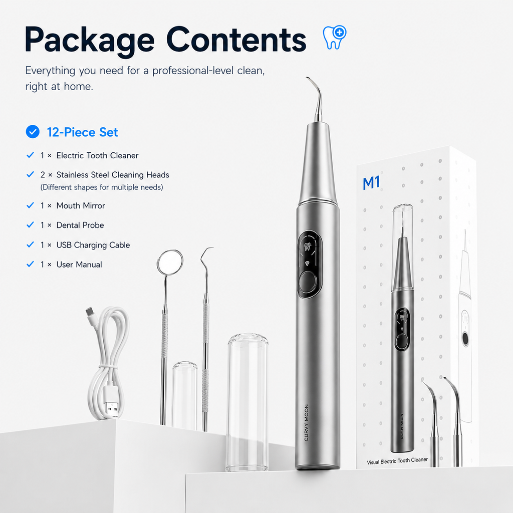 Curvy Moon Ultrasonic Dental Cleaner